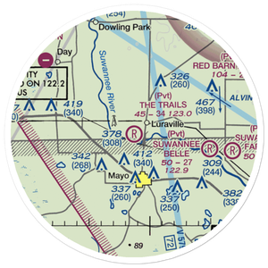 The Trails Airport (FD50) VFR Sectional Sticker (20 mile)