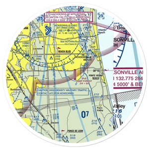 Deep Forest Airport (FD48) VFR Sectional Sticker (20 mile)