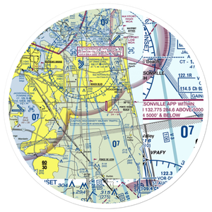 Deep Forest Airport (FD48) VFR Sectional Sticker (30 mile)