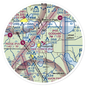 Goddard Seadrome Seaplane Base (FD46) VFR Sectional Sticker (20 mile)