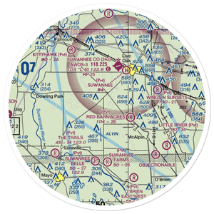 Cooksey Brothers Airport (FD42) VFR Sectional Sticker (30 mile)