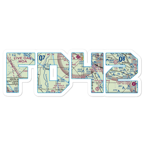 Cooksey Brothers Airport (FD42) VFR Sectional Sticker
