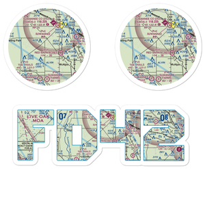 Cooksey Brothers Airport (FD42) VFR Sectional Sticker Pack