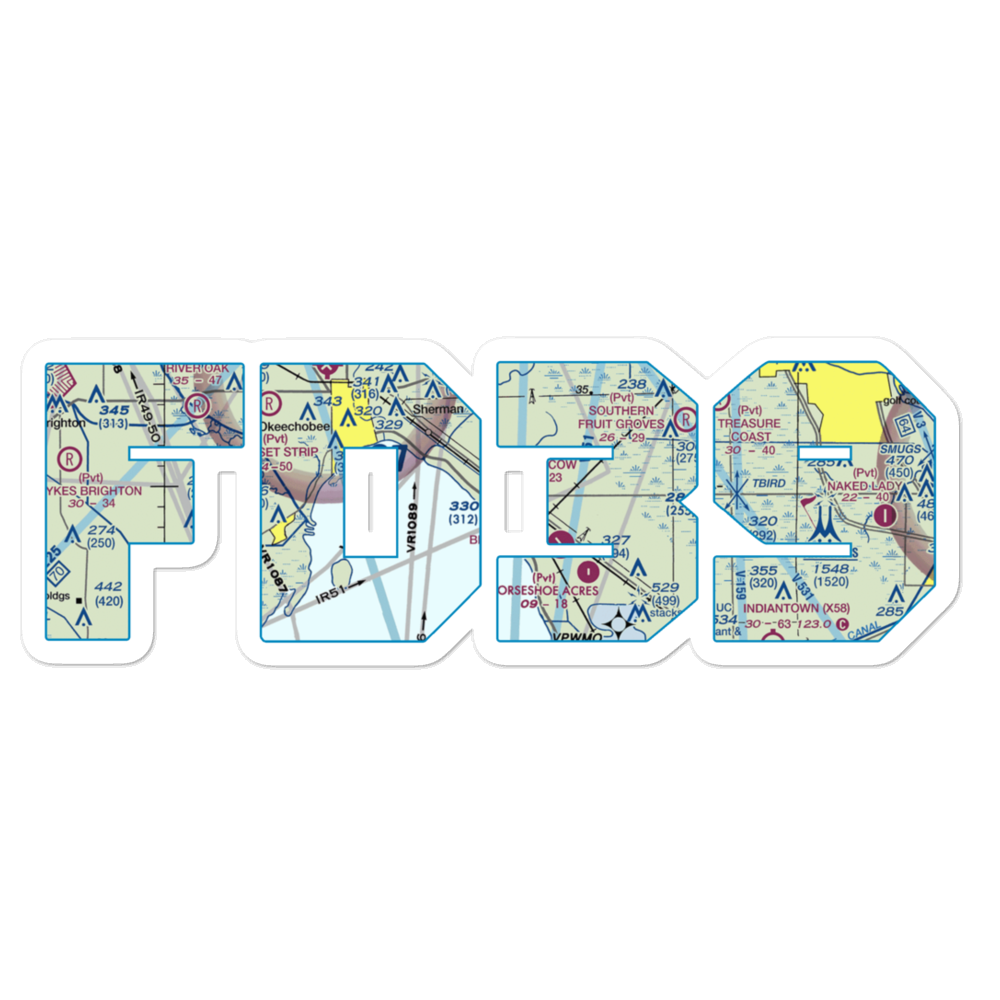 Flying Cow Air Ranch Airport (FD39) VFR Sectional Sticker 