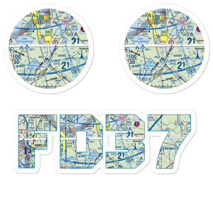 Gentry Airport (FD37) VFR Sectional Sticker Pack