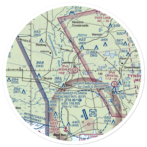 Redhead Airport (FD35) VFR Sectional Sticker (30 mile)