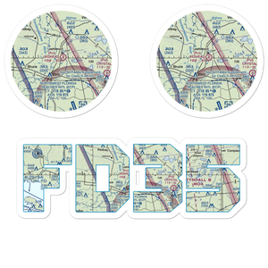 Redhead Airport (FD35) VFR Sectional Sticker Pack