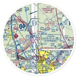 Green Swamp Aerodrome (FD33) VFR Sectional Sticker (30 mile)