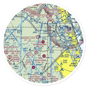 Southeastern Airport (FD30) VFR Sectional Sticker (30 mile)
