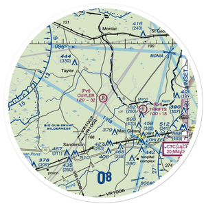 Cuyler Field (FD27) VFR Sectional Sticker (30 mile)
