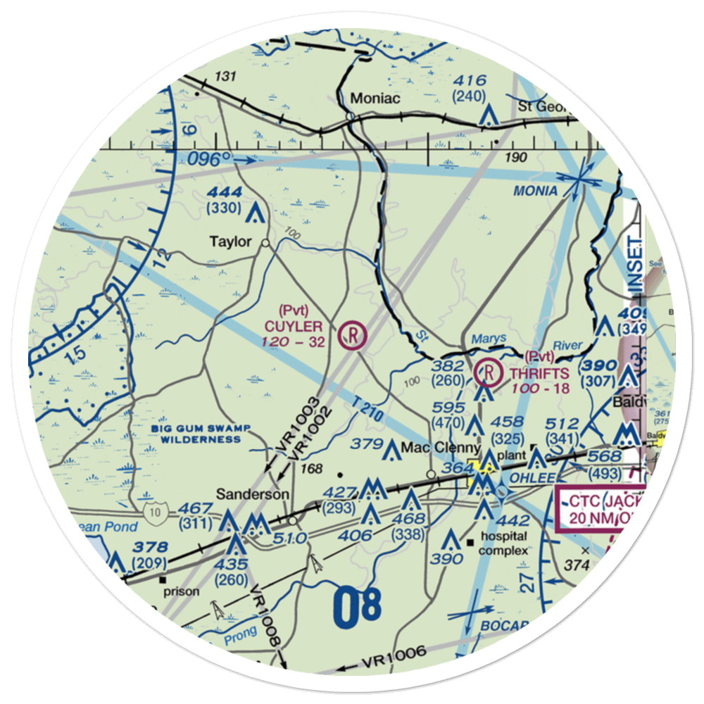 Cuyler Field (FD27) VFR Sectional Sticker (30 mile) 