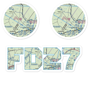 Cuyler Field (FD27) VFR Sectional Sticker Pack