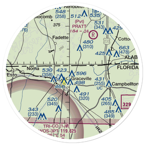 Kirkland Airport (FD26) VFR Sectional Sticker (20 mile)