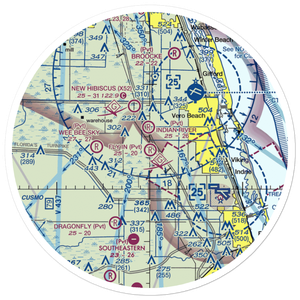 Fly In Ranches Airport (FD25) VFR Sectional Sticker (30 mile)