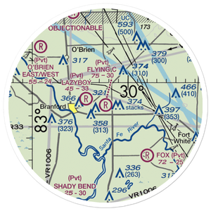 Flying C Farm Airport (FD16) VFR Sectional Sticker (20 mile)