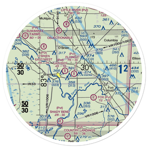 Flying C Farm Airport (FD16) VFR Sectional Sticker (30 mile)