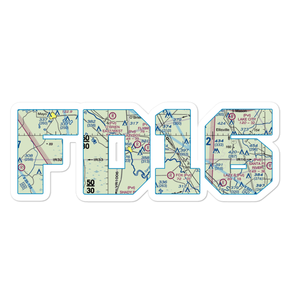 Flying C Farm Airport (FD16) VFR Sectional Sticker 