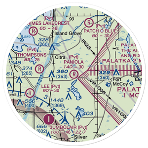 Paniola Air Ranch Airport (FD14) VFR Sectional Sticker (20 mile)