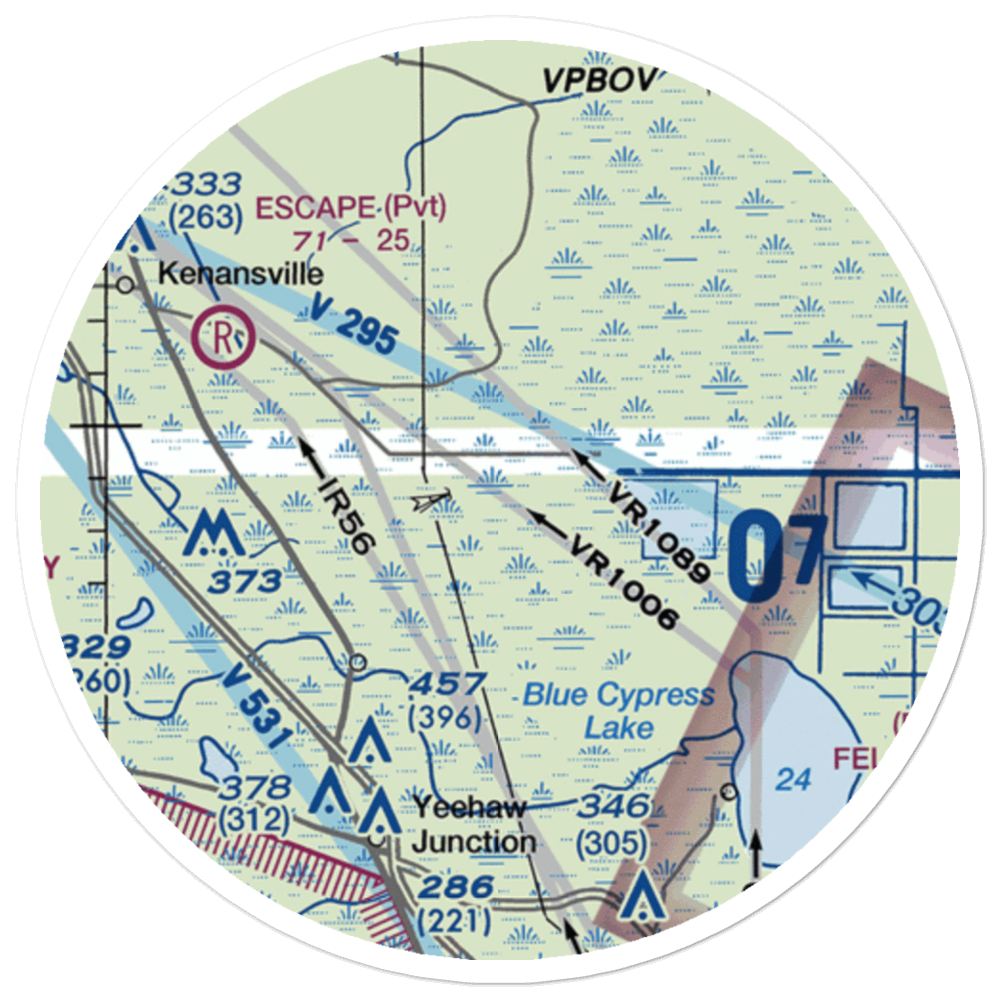 Rlm Farms Airport (FD09) VFR Sectional Sticker (20 mile) 