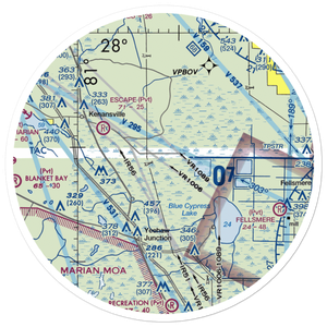 Rlm Farms Airport (FD09) VFR Sectional Sticker (30 mile)