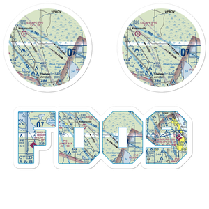 Rlm Farms Airport (FD09) VFR Sectional Sticker Pack