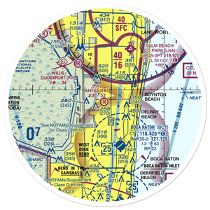Antiquers Aerodrome (FD08) VFR Sectional Sticker (30 mile)