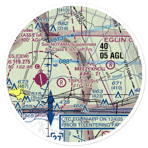 The Funny Farm Airport (FD03) VFR Sectional Sticker (20 mile)