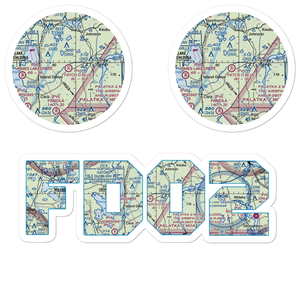 Patch O Blue Airport (FD02) VFR Sectional Sticker Pack