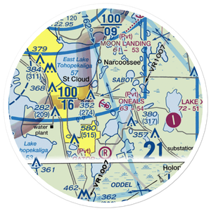 ONeals Seaplane Base (FA94) VFR Sectional Sticker (20 mile)