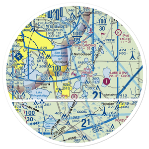 ONeals Seaplane Base (FA94) VFR Sectional Sticker (30 mile)