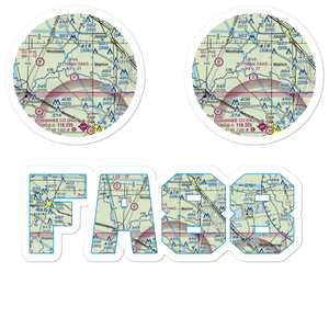 Pittman Oaks Airport (FA88) VFR Sectional Sticker Pack