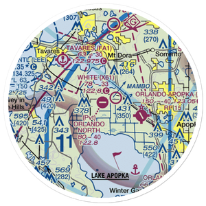 Orlando North Airpark (FA83) VFR Sectional Sticker (20 mile)