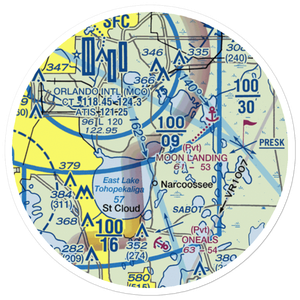 Robinestte Seaplane Base (FA78) VFR Sectional Sticker (20 mile)