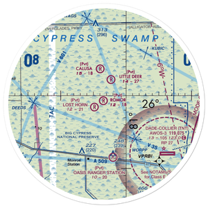 Romor Ranch Airport (FA74) VFR Sectional Sticker (30 mile)