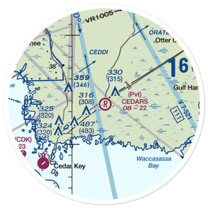 The Cedars Airfield (FA71) VFR Sectional Sticker (20 mile)