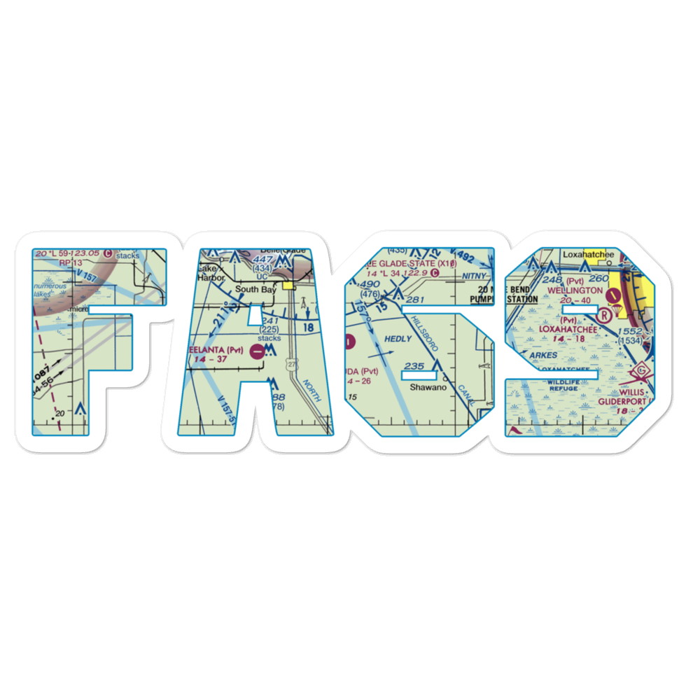 Duda Airstrip (FA69) VFR Sectional Sticker 