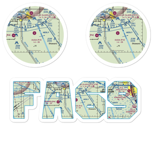 Duda Airstrip (FA69) VFR Sectional Sticker Pack
