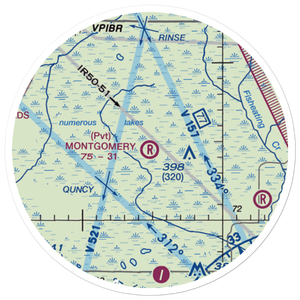 Montgomery Ranch Airport (FA64) VFR Sectional Sticker (20 mile)