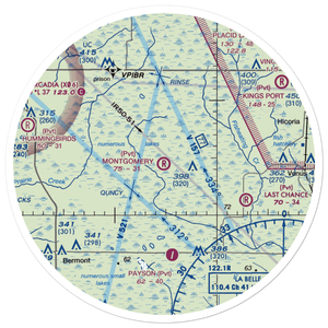Montgomery Ranch Airport (FA64) VFR Sectional Sticker (30 mile)