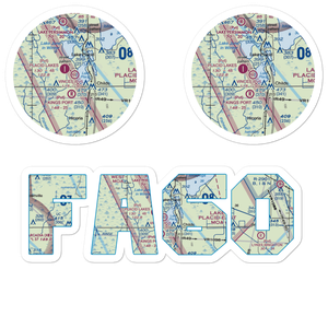 Vince's Condominium Association Airport (FA60) VFR Sectional Sticker Pack
