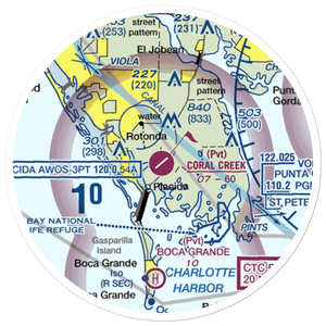 Coral Creek Airport (FA54) VFR Sectional Sticker (20 mile)