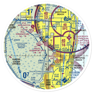 Willis Gliderport (FA44) VFR Sectional Sticker (30 mile)