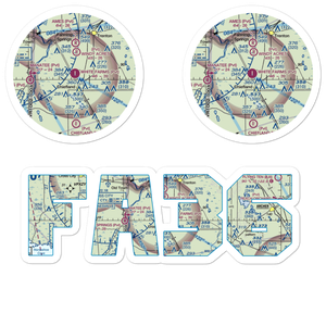 White Farms Airport (FA36) VFR Sectional Sticker Pack