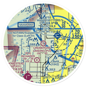 Lindbergh's Landing Airport (FA35) VFR Sectional Sticker (20 mile)