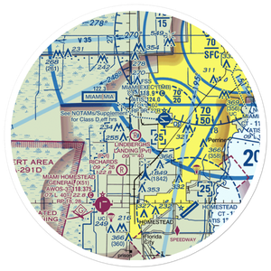 Lindbergh's Landing Airport (FA35) VFR Sectional Sticker (30 mile)