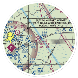 Circle P Airport (FA32) VFR Sectional Sticker (20 mile)