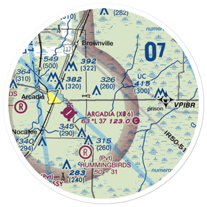 Ellsworth Field (FA27) VFR Sectional Sticker (20 mile)