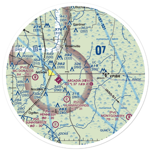 Ellsworth Field (FA27) VFR Sectional Sticker (30 mile)