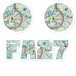 Ellsworth Field (FA27) VFR Sectional Sticker Pack