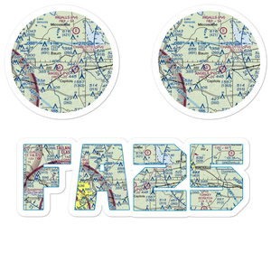 Black Creek Pass Airport (FA25) VFR Sectional Sticker Pack